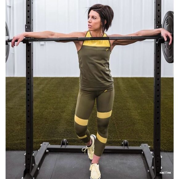 NWT Flag nor Fail Rush leggings olive size small - Picture 8 of 11